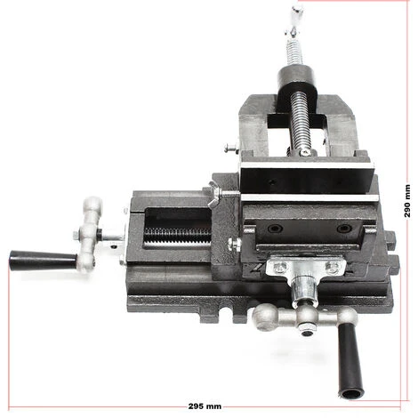 WILTEC Étau De Fraisage 2 Axes 75 Mm Perceuse à Tarauder Table Croisé Établi Étau Machine Outil Atelier – Image 4