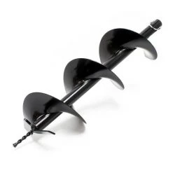 WILTEC Vis Sans Fin De Remplacement Pièce De Rechange 200mm Perceuse De Sol Tarière Creuse