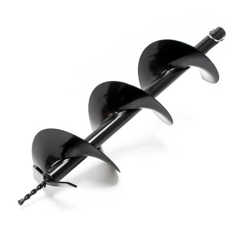 WILTEC Vis Sans Fin De Remplacement Pièce De Rechange 200mm Perceuse De Sol Tarière Creuse