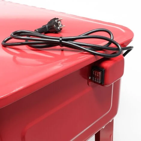 WILTEC Fontaine De Dégraissage Nettoyage De Pièces Mécaniques Bac De Lavage 75,7l Avec Pompe Garage Atelier – Image 4