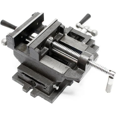 WILTEC Étau De Fraisage 2 Axes 200 Mm Perceuse à Tarauder Table Croisé Établi Étau Machine Outil Atelier – Image 5