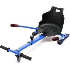 WILTEC Siège De Scooter En Bleu Siège De Kart Ajustable Pour Adulte Et Enfants Elektroscooter 120 Kg Max.