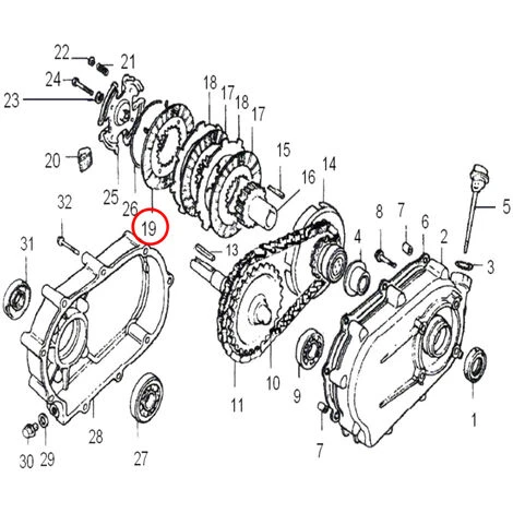 WILTEC Pièce Détachée Plaquette De Pression HD Pour Embrayage à Bain D'huile 6.5-13 CV – Image 2