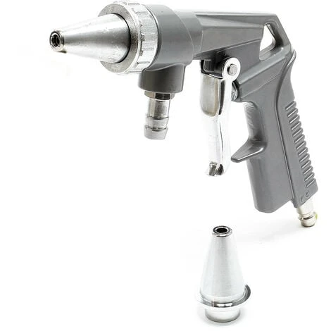 WILTEC Pistolet De Sablage à Air Comprimé Kit Jet De Sable Tuyau D’aspiration Buse De Rechange 6,3 Bars – Image 3