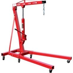 WILTEC Grue D’atelier Chèvre D’atelier Lève-moteur Hydraulique Pompe Double 2000 Kg Dispositif De Levage