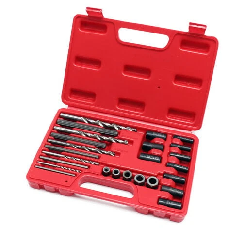 WILTEC Coffret Extracteur De Vis Goujons Boulons Cassés Set 25 Pièces Extracteur Gauche Outillage Atelier – Image 2