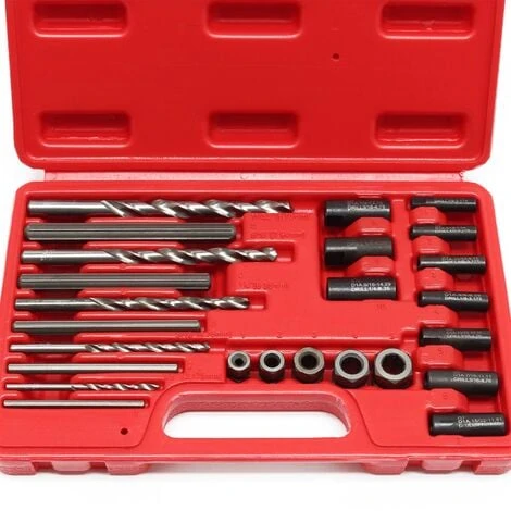 WILTEC Coffret Extracteur De Vis Goujons Boulons Cassés Set 25 Pièces Extracteur Gauche Outillage Atelier – Image 3