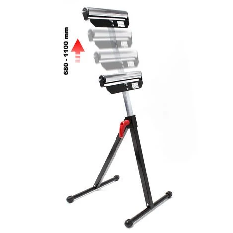 WILTEC Servante D'atelier à Rouleau Jusqu'à 60 Kg Avant Et Réglable En Hauteur 68-110cm – Image 2