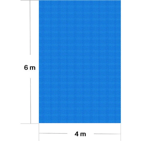 WILTEC Bâche à Bulles 4x6m Bleue Couverture De Piscine Solaire Chauffage De Bassin Outdoor Jardin – Image 4