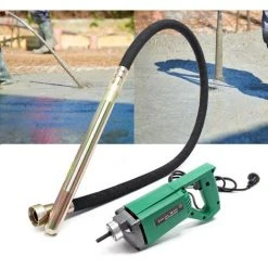 WILTEC Vibreur à Béton 800W Aiguille Vibrante Incluse De 200 Cm Avec Arbre Flexible Outil Manuel électrique