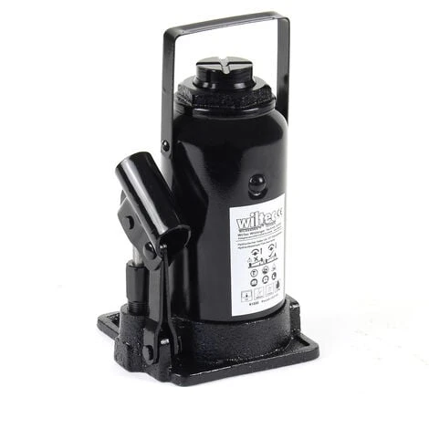 WILTEC Cric Bouteille Hydraulique 12T Vérin De Levage Avec Fonction Descente Lente, 215-400 Mm – Image 4