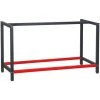 WILTEC Pied D’établi 150x57x81 Cm Acier Anthracite Rouge Support Table De Travail Emballage Atelier Dépôt