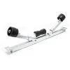 WILTEC Support Bateau Avec Rouleaux De Quille Aide Manoeuvre 111cm Charge 800kg Largeur De Bateau 80-124cm