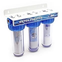 WILTEC Naturewater NW-BR10B4 3 Etapes Système Filtre 26.16mm (3/4") Filtre à Sédiments, Bloc Charbon Actif