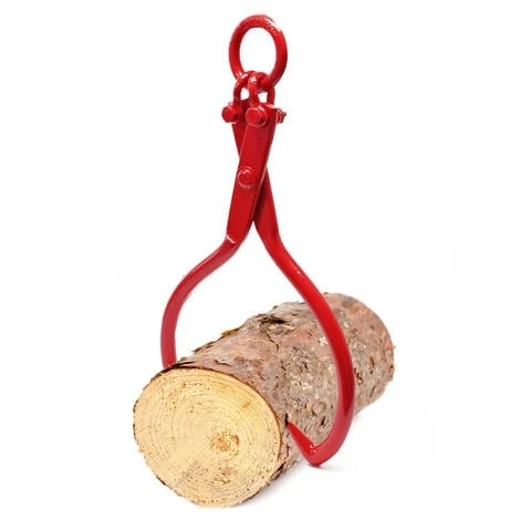 WILTEC Pince Forestière Pour Troncs Max. 635 Mm, Force 1100 Kg, Pince De Levage, 2 Mandrins De Serrage