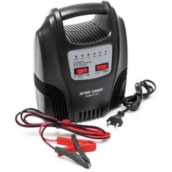 WILTEC Chargeur De Batterie 6V Und 12V 10A Avec Câble De Chargement De Batterie Et Cordon électrique