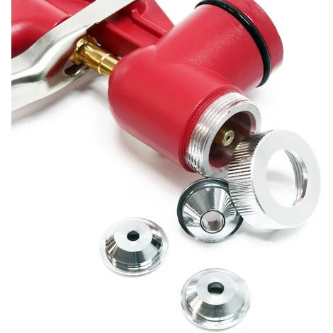 WILTEC Pistolet à Crépir Pneumatique Pulvérisateur De Peinture Pistolet à Enduit Plâtres Godet De 75l – Image 3