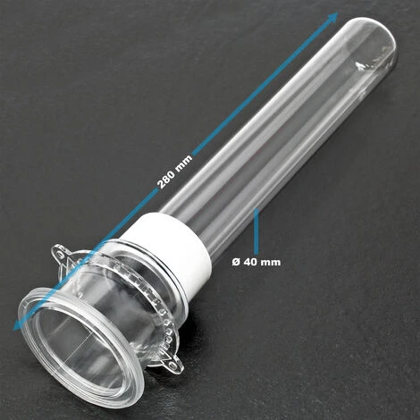 WILTEC Pièce Détachée Tube En Verre Quartz SunSun CPF-380 Pour Filtre De Bassin Sous Pression Filtration – Image 3