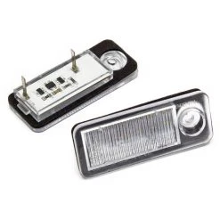 WILTEC Feux De Plaque D'immatriculation LED Compatible Avec AUDI A6 C5 B 98-05 2x Sans Câble
