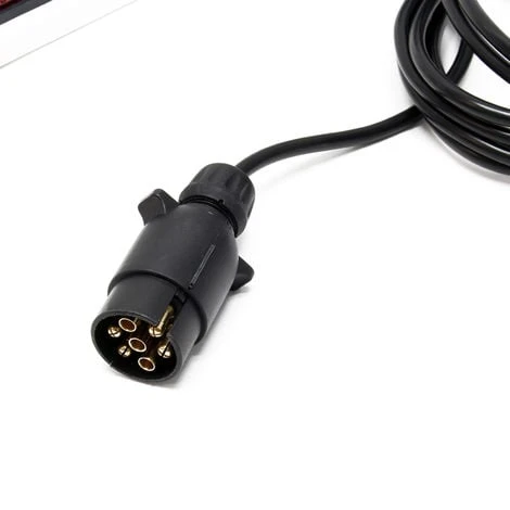 WILTEC Rampe Éclairage Remorque 7 Broches Largeur 137cm & Câble De 6m Avec Feux Arrière Stop & Clignotants – Image 5