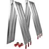 WILTEC 2x Rampe De Chargement Moto ATV Pliable Aluminium Rail D'accès 226cm 680kg