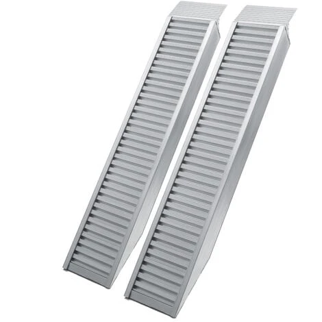 WILTEC 2x Rampe De Chargement Moto ATV Aluminium Rail D'accès 161cm Longueur Jusqu'à 4050kg