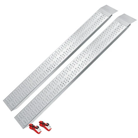 WILTEC 2x Rampe De Chargement Moto ATV Quad Aluminium Rail D'accès 160cm Longueur Jusquà 540kg
