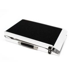 WILTEC Rampe D'accès Pour Chiens Rampe Pour Animaux 1x Pliable Alu Surface Antidérapante 214 X 38 Cm 115kg