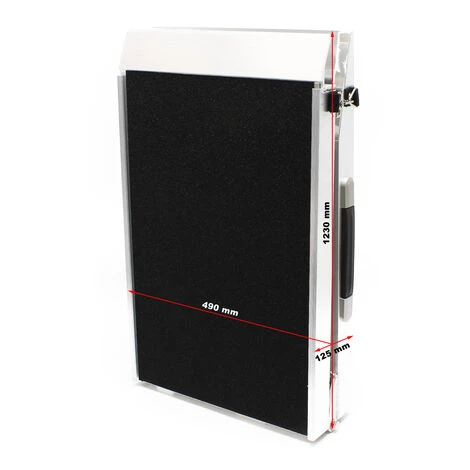 WILTEC Rampe D'accès Pour Chiens 1x Pliable Aluminium Surface Antidérapante, 244 X 48 Cm 115kg – Image 3