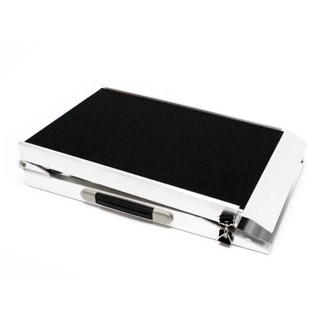 WILTEC Rampe D'accès Pour Chiens Rampe Pour Animaux 1x Pliable Alu Surface Antidérapante 244 X 38 Cm 115kg