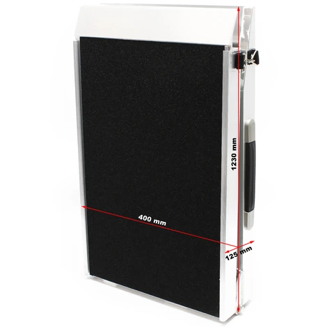 WILTEC Rampe D'accès Pour Chiens Rampe Pour Animaux 1x Pliable Alu Surface Antidérapante 244 X 38 Cm 115kg – Image 3