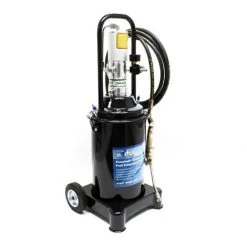 WILTEC Pompe à Graisse Professionnelle Pneumatique Réservoir 12l Pistolet De Graissage Mobile Lubrification
