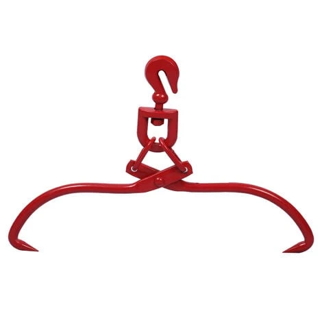 WILTEC XPOtool Pince Forestière Troncs Max. 450 Mm 300 Kg Pince De Levage 2 Mandrins De Serrage