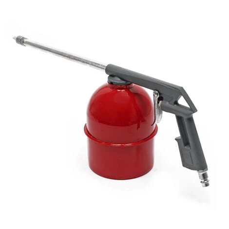 WILTEC Kit 13 Pcs. Outils à Air Comprimé Pneumatique 4 Pistolets Pneumatiques Buses 5 Mètres Tuyau Spiralé – Image 2