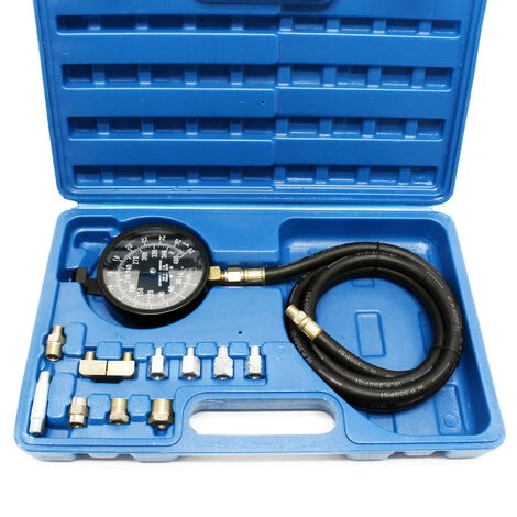 WILTEC Kit Mesure De Pression D‘huile Manomètre Jauge Testeur Appareil Contrôle De Pression 0-21 Bars – Image 3