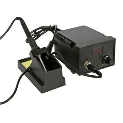 WILTEC Station De Soudage 220V / 40W Max. 480°C Fer à Souder Station De Dessoudage Affichage LCD Réglable