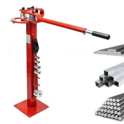 WILTEC Cintreuse De Tubes Sur Pied Presse à Cintrer Manuelle Pour Acier Plat, Rond & Carré Outil Universel