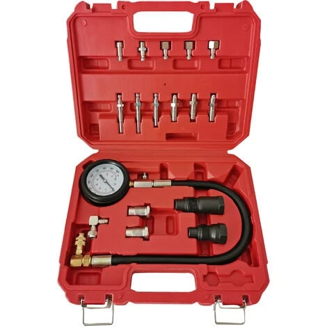 WILTEC Testeur De Compression Auto/ Poids Lourd Moteur Diesel 0-70 Bars Pièces Kit