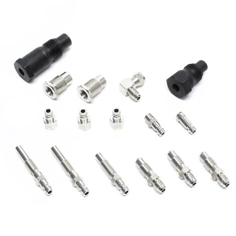 WILTEC Testeur De Compression Auto/ Poids Lourd Moteur Diesel 0-70 Bars Pièces Kit – Image 5