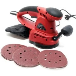 WILTEC Ponceuse 430 W Avec Sac à Poussière Et Papier De Verre 16x