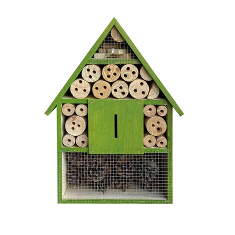 WILTEC Hôtel à Insectes 285x95x400 Mm Nichoir Naturel Pour Arachnide Abri Refuge Biodiversité Jardin – Image 2