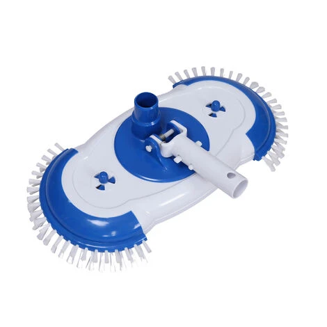 WILTEC Tête De Brosse De Nettoyage De Piscine Avec 9 Brosses Pour Diffétents Bassins Fond De Piscine Pool