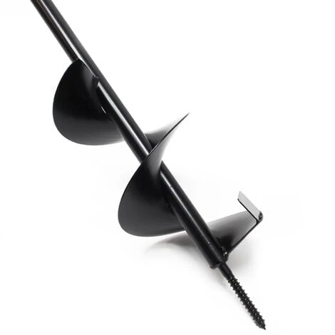 WILTEC Tarière Manuelle 118cm Forage Puits Et Fondations Ø150mm Avec Poignée Transversale Foreuse Manuelle – Image 3