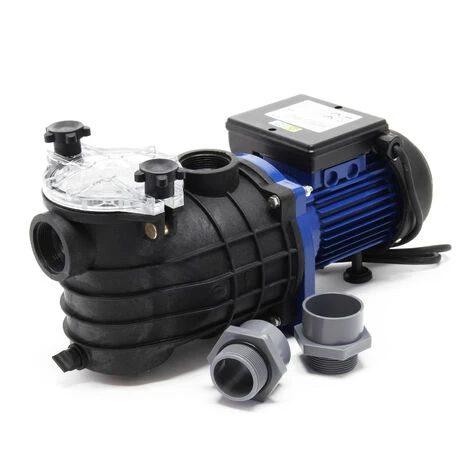 WILTEC Pompe Piscine 10800l/h 180 Watts Pompe Filtration Circulation Filtre Eau Pool Whirlpool Jardin – Image 2