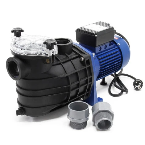 WILTEC Pompe Piscine 34800l/h 3000 Watts Pompe Filtration Circulation Filtre Eau Pool Whirlpool Jardin – Image 2