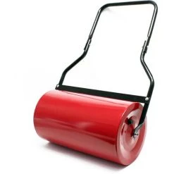 WILTEC Rouleau De Jardin Et De Gazon 32x57cm Avec Volume 45l, à Remplir, Avec Râcleur De Saletés