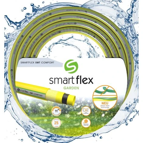 WILTEC Tuyau D‘arrosage SMARTFLEX SMT Comfort Multicouche 50m Ø25mm (1") 7 Bars Robuste Anti Torsion