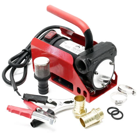 WILTEC Pompe Diesel Auto-amorçante 12V Avec 40l/min Pour Gazole & Huile De Chauffage