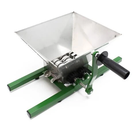 WILTEC Broyeur à Fruits 7L Avec Entonnoir Et Manivelle Facile à Nettoyer