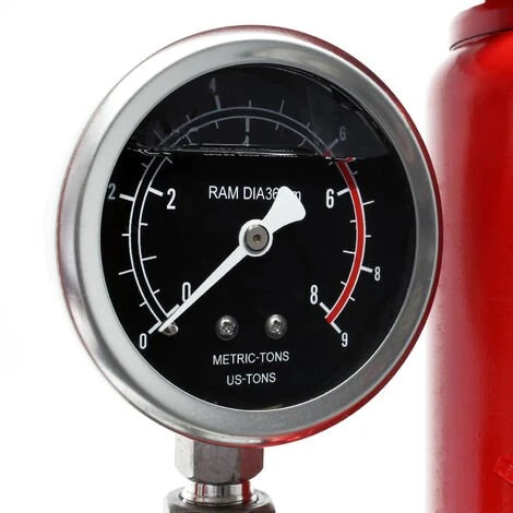 WILTEC Presse D’atelier Hydraulique Avec Manomètre Intégré Force De Pression 6T Estampage Pliage Atelier – Image 4